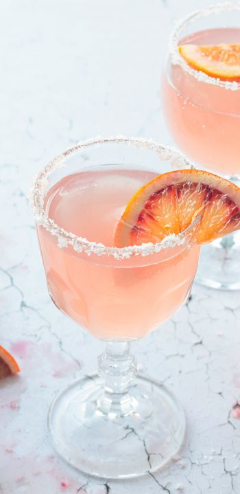 cocktail, drink, grapefruit Wallpaper 1080x2220