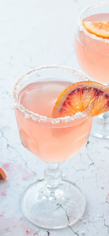 cocktail, drink, grapefruit Wallpaper 1284x2778