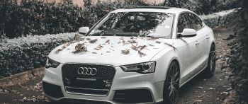 Audi A5, autumn, sports car Wallpaper 2560x1080