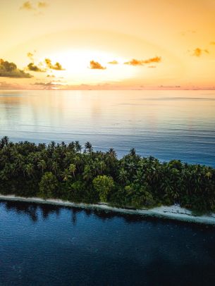 Maldives, island, sunset Wallpaper 2979x3975
