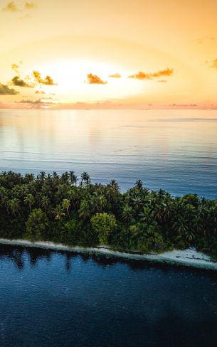 Maldives, island, sunset Wallpaper 1200x1920