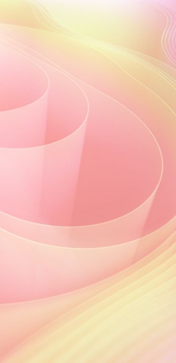 3D, pink, abstraction Wallpaper 1080x2220