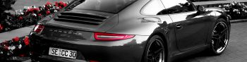 Porsche 911, sports car Wallpaper 1590x400