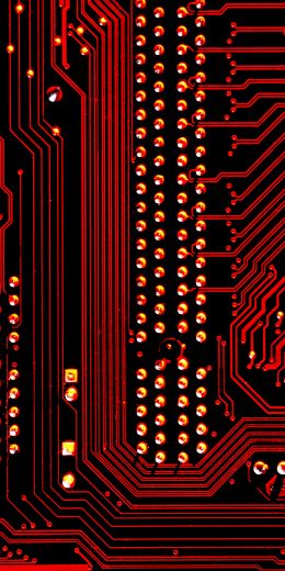 electronics, chip, red Wallpaper 720x1440
