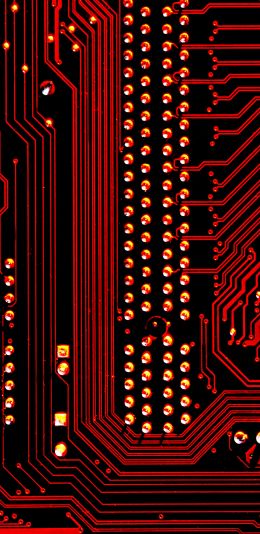 electronics, chip, red Wallpaper 1440x2960