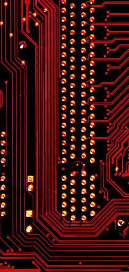 electronics, chip, red Wallpaper 1080x2280