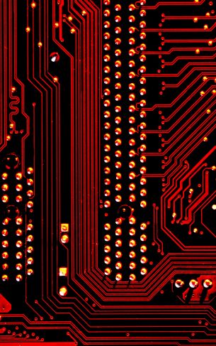 electronics, chip, red Wallpaper 1752x2800