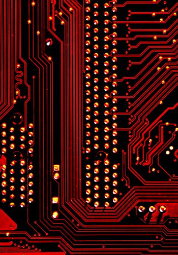 electronics, chip, red Wallpaper 1640x2360