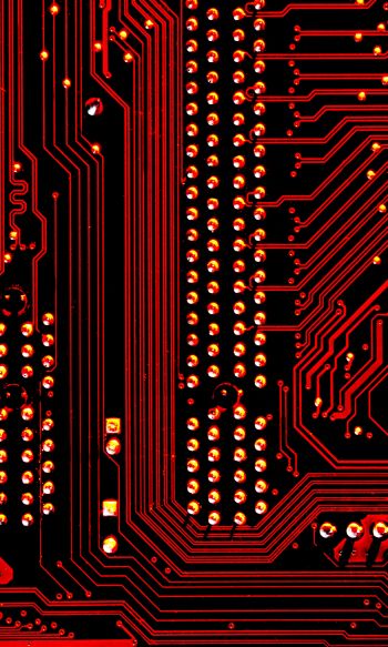 electronics, chip, red Wallpaper 1200x2000