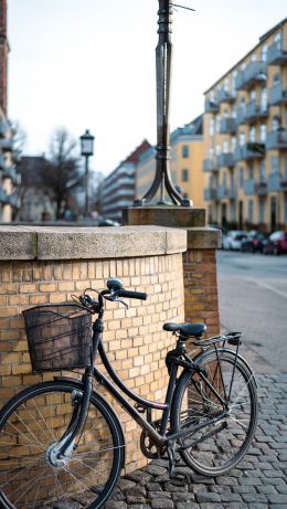 Обои 640x1136 велосипед, Копенгаген, Дания