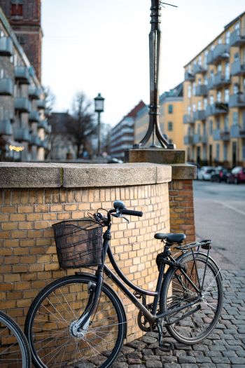 Обои 640x960 велосипед, Копенгаген, Дания