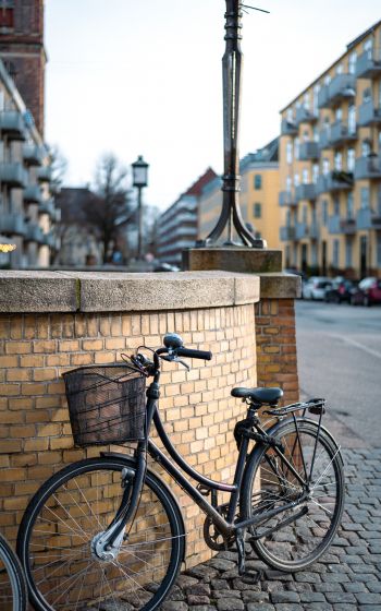 Обои 1600x2560 велосипед, Копенгаген, Дания