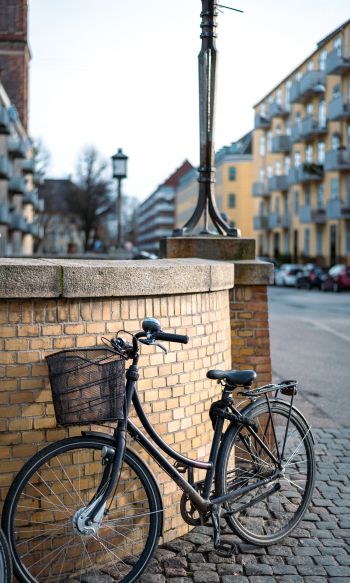 Обои 1200x2000 велосипед, Копенгаген, Дания