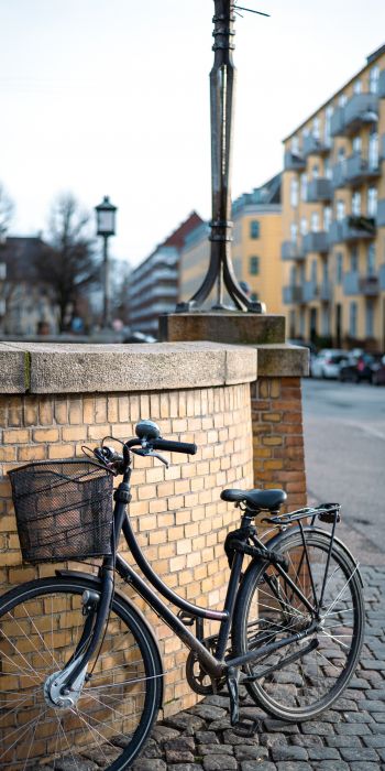 Обои 720x1440 велосипед, Копенгаген, Дания