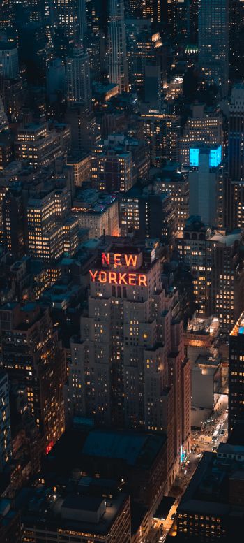 New York, USA, bird's eye view Wallpaper 720x1600