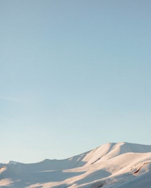 blue sky, mountains, snow Wallpaper 3068x3835