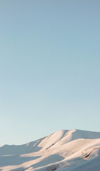 blue sky, mountains, snow Wallpaper 600x1024
