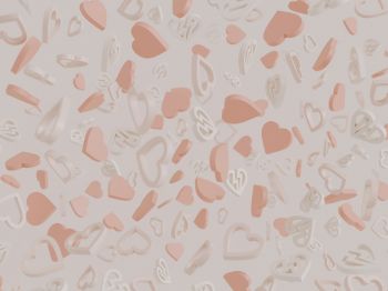 Valentine's day, hearts, beige Wallpaper 1024x768