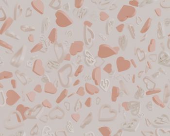 Valentine's day, hearts, beige Wallpaper 1280x1024