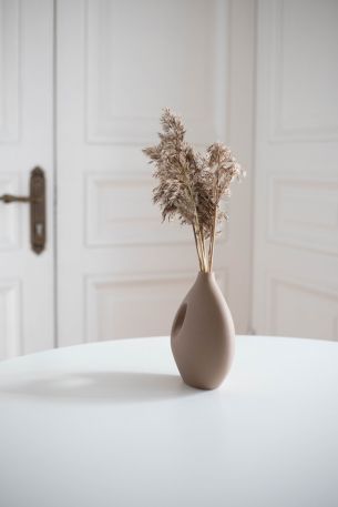 aesthetic beige, interior, vase Wallpaper 3944x5916