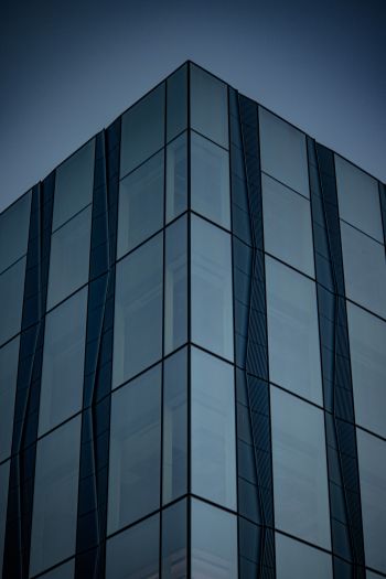 building, blue, dark Wallpaper 640x960
