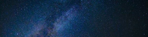 milky way, starry sky Wallpaper 1590x400