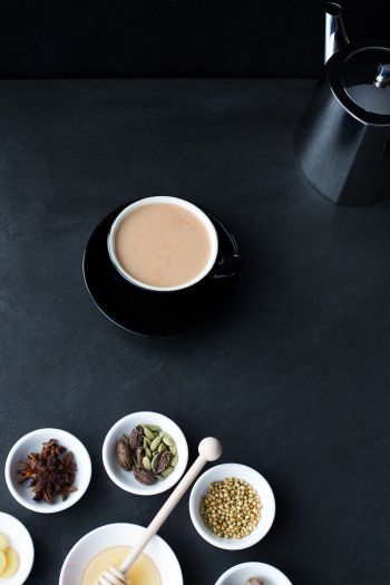 coffee cup, breakfast, dark Wallpaper 640x960