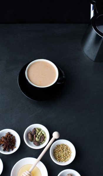 coffee cup, breakfast, dark Wallpaper 600x1024