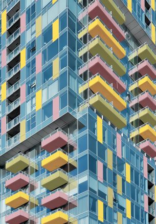 building, multicolored Wallpaper 1668x2388