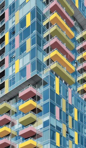 building, multicolored Wallpaper 600x1024