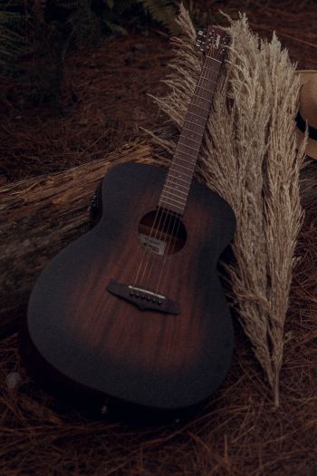 musical instrument, guitar, brown Wallpaper 640x960