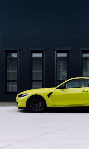 yellow bmw, sports car Wallpaper 1200x2000