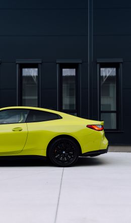 yellow bmw, sports car Wallpaper 600x1024