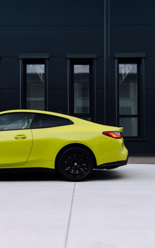 yellow bmw, sports car Wallpaper 1752x2800