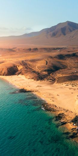 Lanzarote, Spain, bird's eye view Wallpaper 720x1440