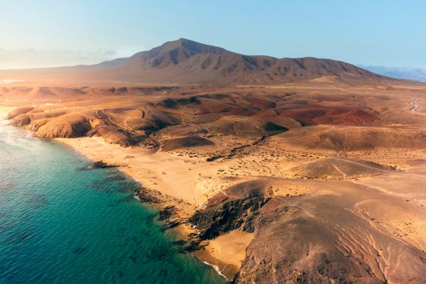 Lanzarote, Spain, bird's eye view Wallpaper 3714x2476