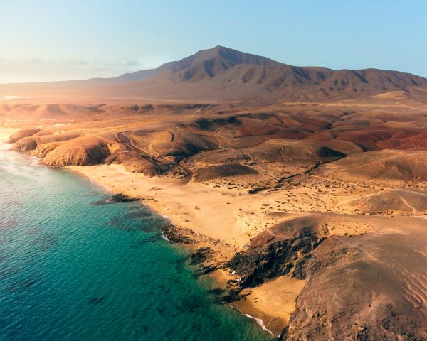 Lanzarote, Spain, bird's eye view Wallpaper 1280x1024