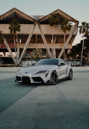 Toyota Supra, sports car Wallpaper 1640x2360