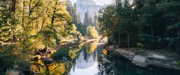 Yosemite Valley, USA, landscape Wallpaper 2560x1080
