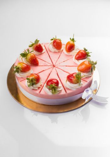strawberry pie, cake, sweetness Wallpaper 1668x2388