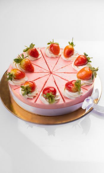 strawberry pie, cake, sweetness Wallpaper 1200x2000