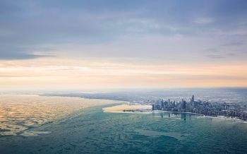 Chicago, USA, bird's eye view Wallpaper 2560x1600