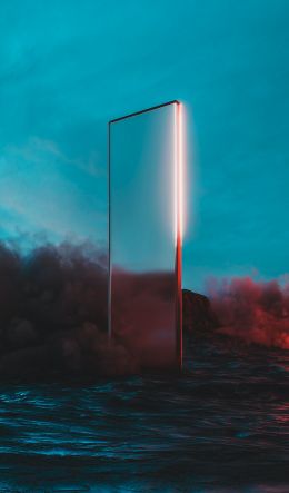 3D, abstraction, glass Wallpaper 600x1024