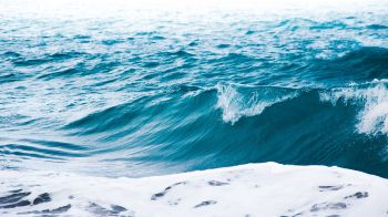 sea waves, azure Wallpaper 1600x900