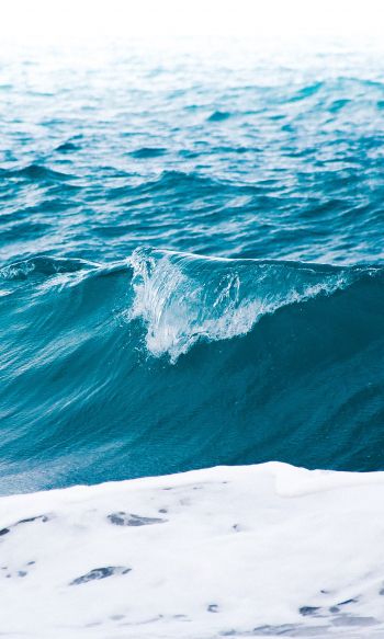 sea waves, azure Wallpaper 1200x2000