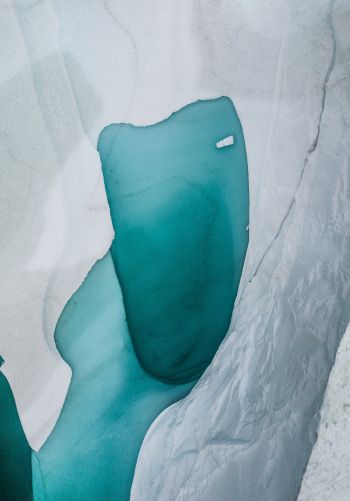 Обои 1668x2388 Гренландия, лед, вода