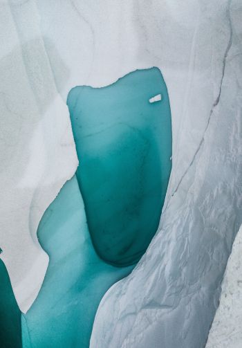 Обои 1640x2360 Гренландия, лед, вода