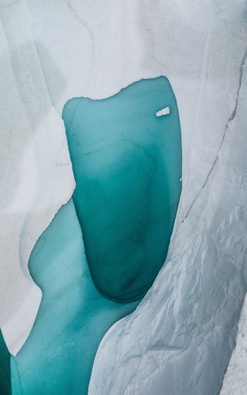 Обои 1600x2560 Гренландия, лед, вода