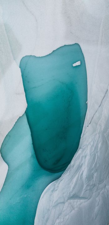 Обои 1080x2220 Гренландия, лед, вода