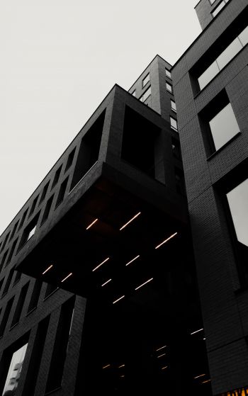 building, black and white, black Wallpaper 1752x2800